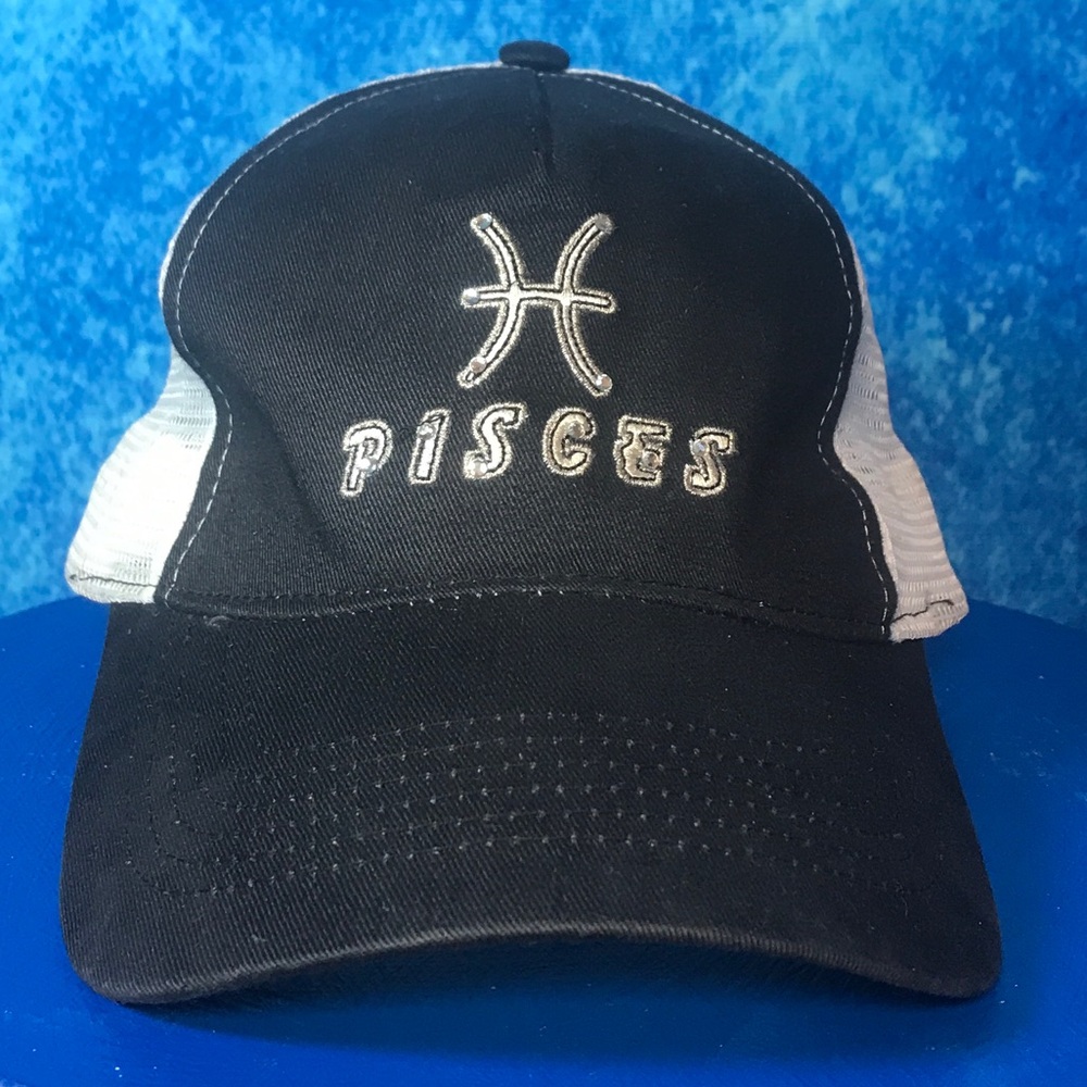 Y2K Pisces Princess Black Baseball Hat